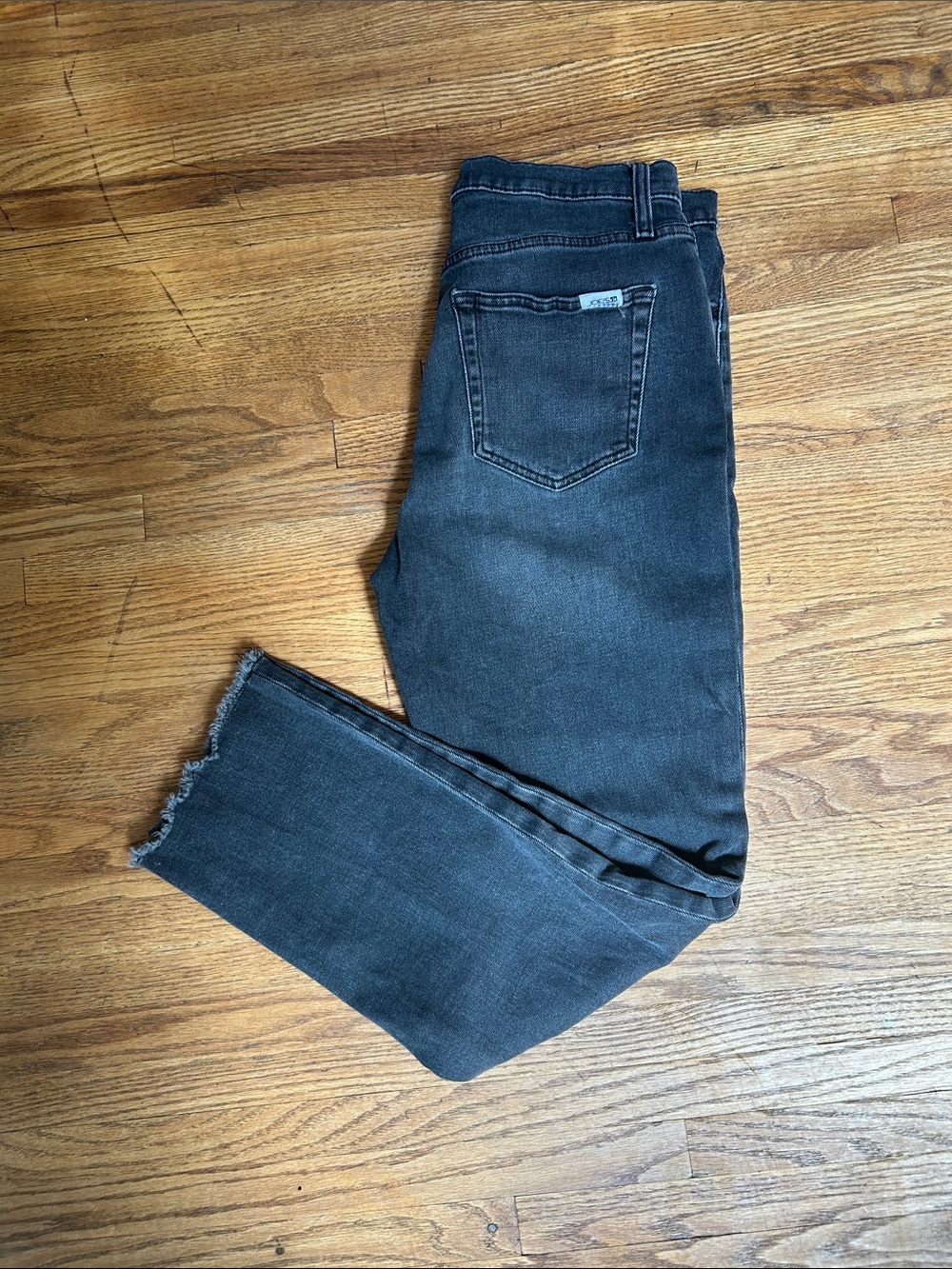Joe's Jeans Women's Faded Black Denim with Raw Hem